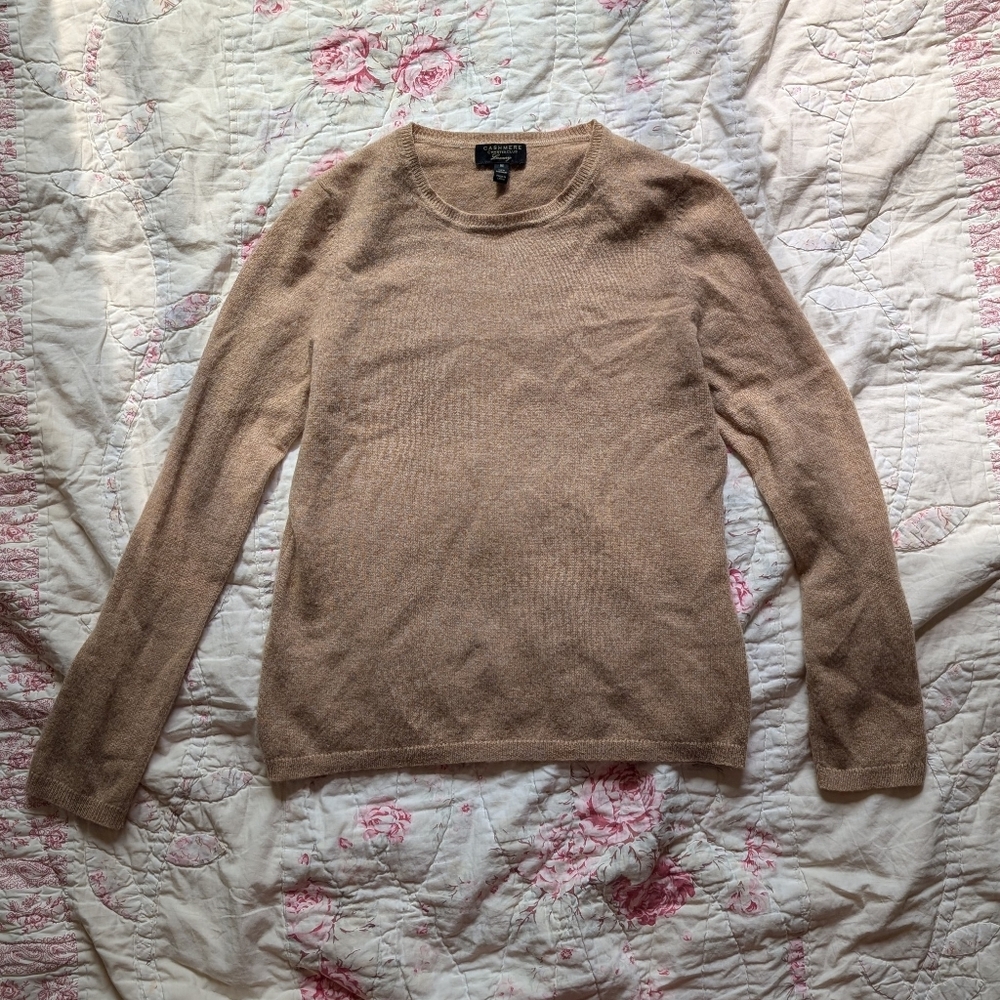 Cashmere Charter Club Sweater Tan